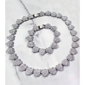 Iced Heart Necklace